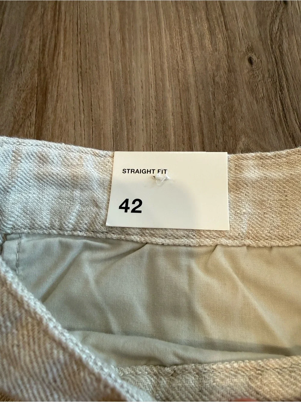 NWT Zara Men's Lightweight 100% Linen Pants in Natural Beige Size US 32 Waist